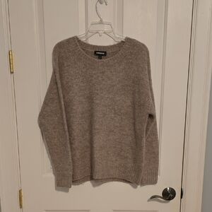 Express Taupe Crewneck Sweater